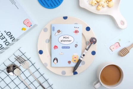 สมุดแพลนเนอร์ Ropamoda romane mini planner สีฟ้า_5